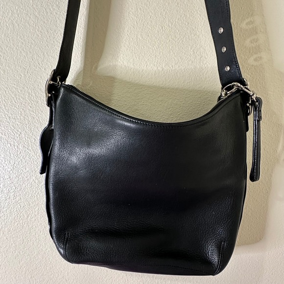 Coach Black Leather Hobo Shoulder Bag Purse Authentic "No D3S-9350" - Picture 2 of 8